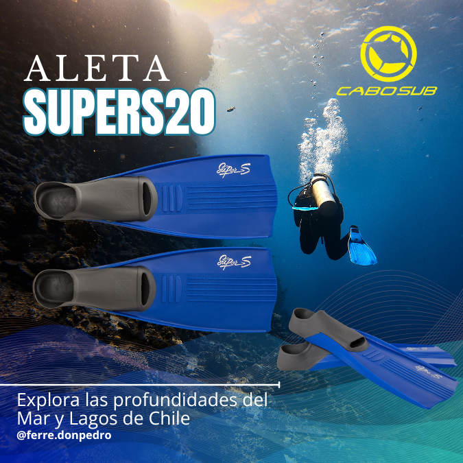 Aleta Buceo Supers F20 Azul