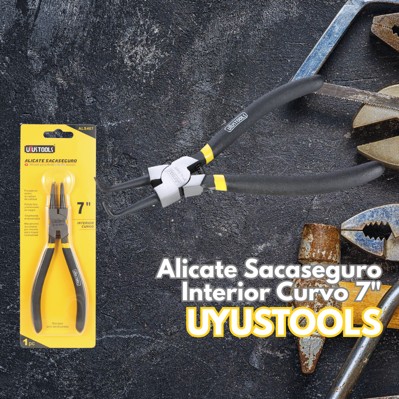 Alicate Sacaseguro Interior Curvo 7"