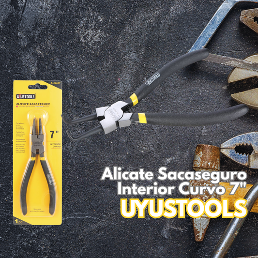 Alicate Sacaseguro Interior Curvo 7"
