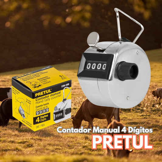 Contador Manual 4 Dígitos - PRETUL