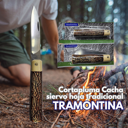 Cortapluma Tramontina Cacha de Siervo hoja tradicional 3"