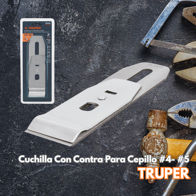 Cuchilla Con Contra Para Cepillo #4- #5