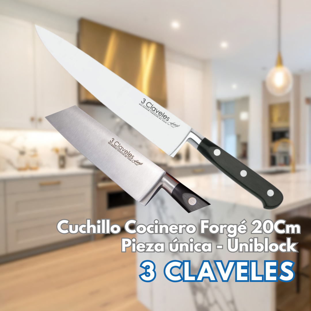 Cuchillo Cocinero Forgé 20Cm - 3 Claveles