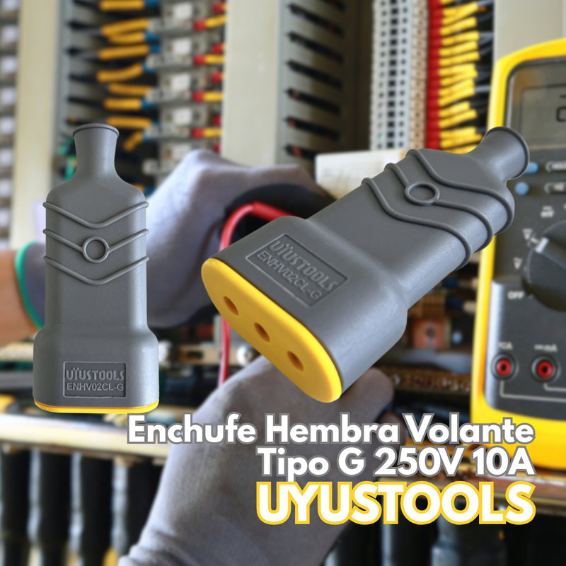 Enchufe Hembra Volante Tipo G 250V 10A