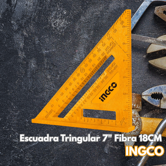 Escuadra Tringular 7" Fibra 18CM