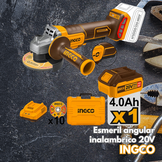 Esmeril angular inalambrico 20V
