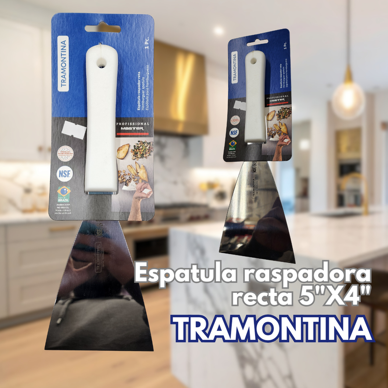 ESPATULA RASPADOR RECTA TRAMONTINA 5" X 4"
