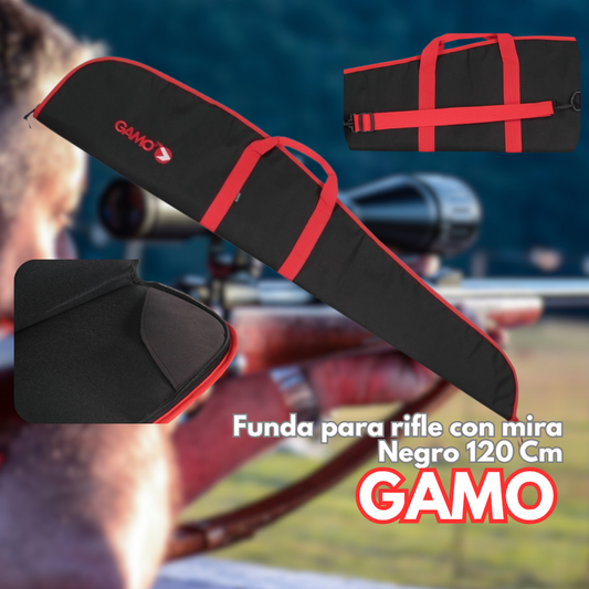 FUNDA GAMO PARA RIFLE CON MIRA Negro 120 Cm