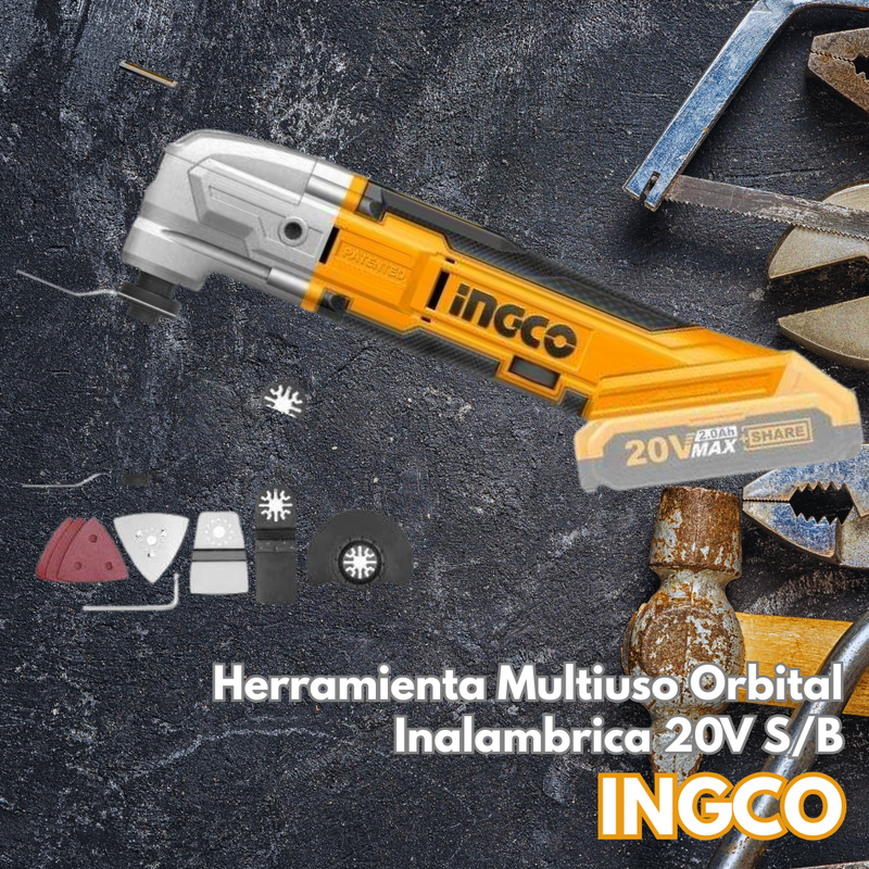 Herramienta Multiuso Orbital Inalambrica 20V
