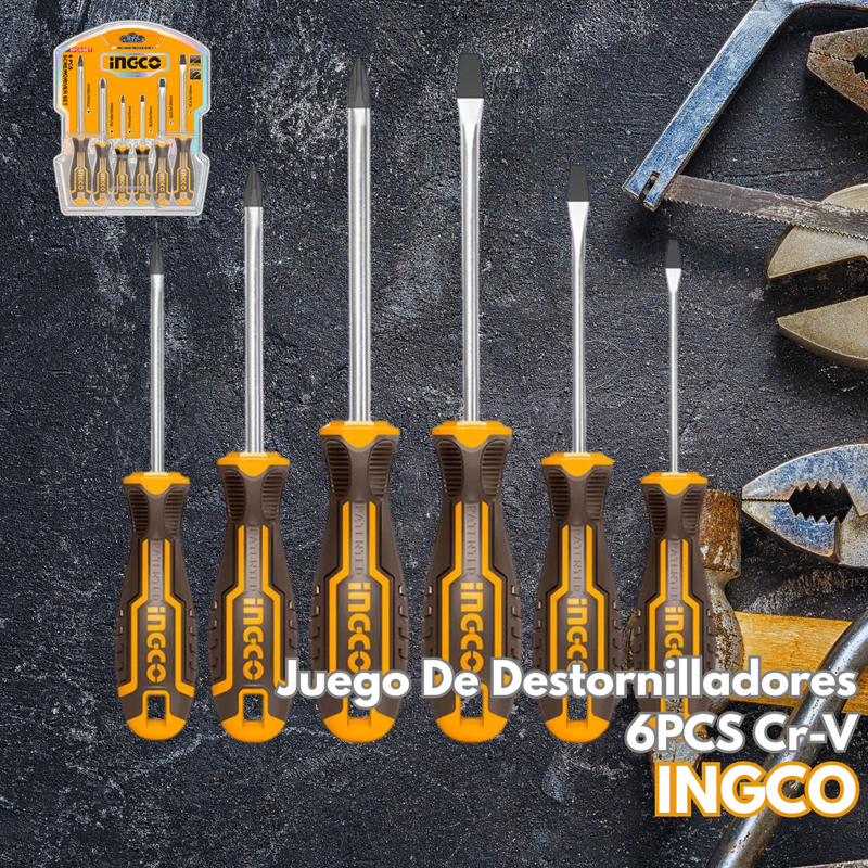 Juego De Destornilladores 6PCS Cr-V