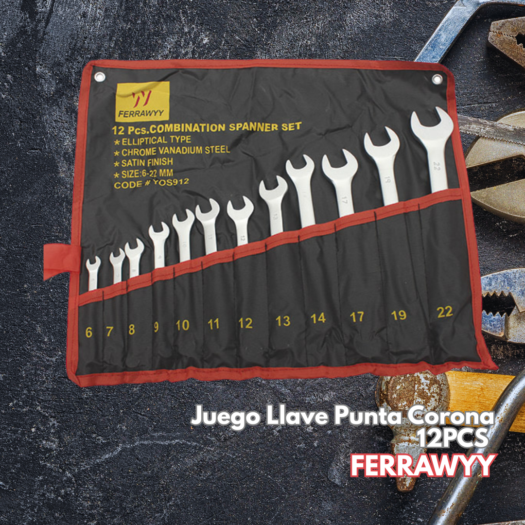 Juego Llave Punta Corona 12PCS