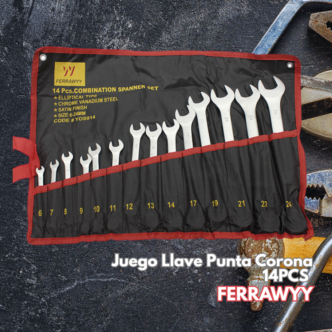 Juego Llave Punta Corona 14PCS