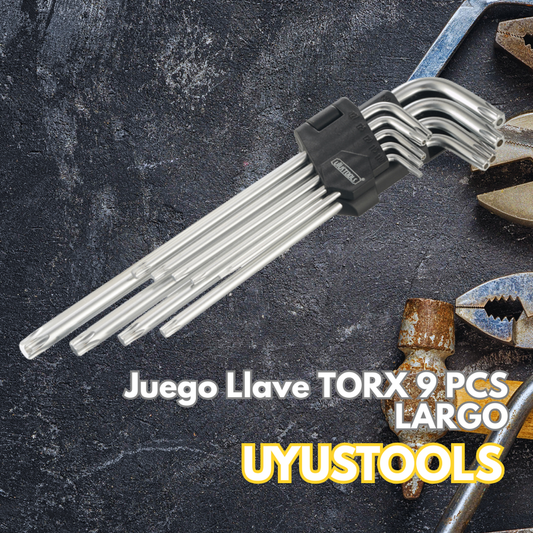 Juego Llave TORX 9 PCS LARGO