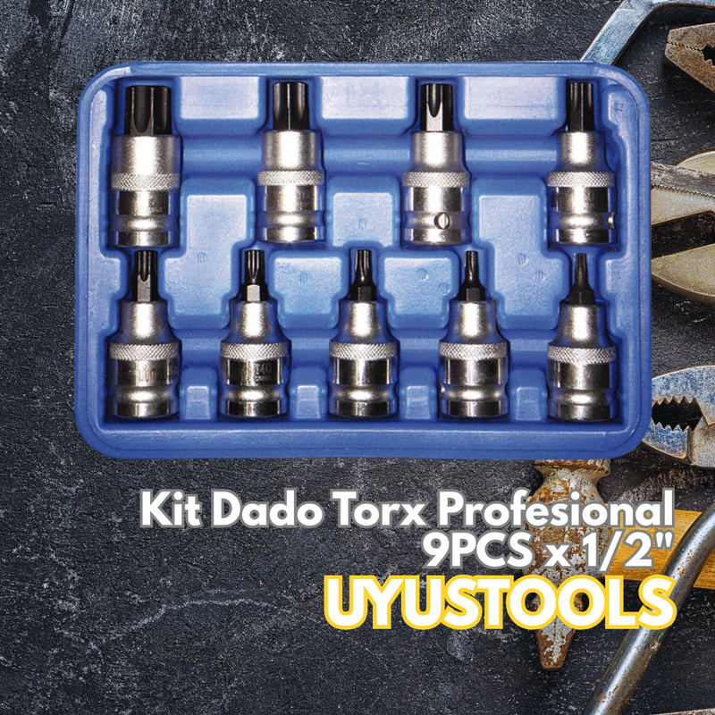 Kit Dado Torx Profesional 9PCS x 1/2"