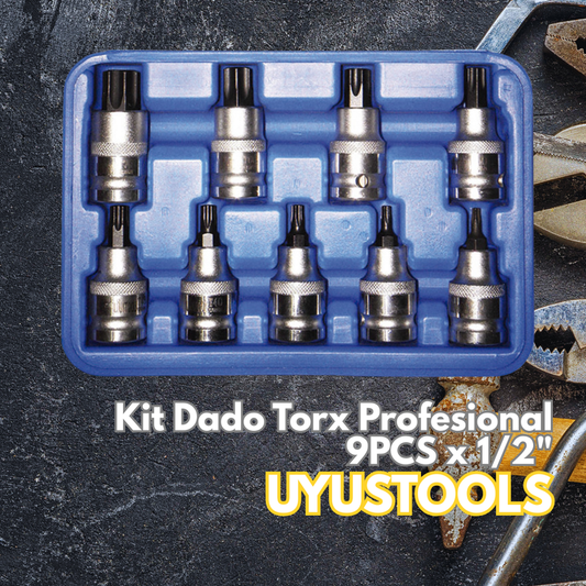 Kit Dado Torx Profesional 9PCS x 1/2"
