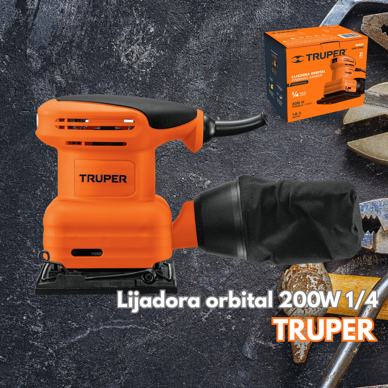 Lijadora orbital 200W 1/4