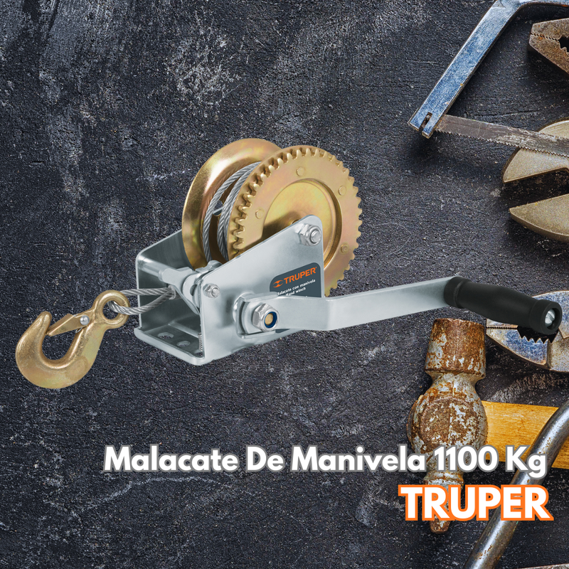 Malacate De Manivela 1100 Kg