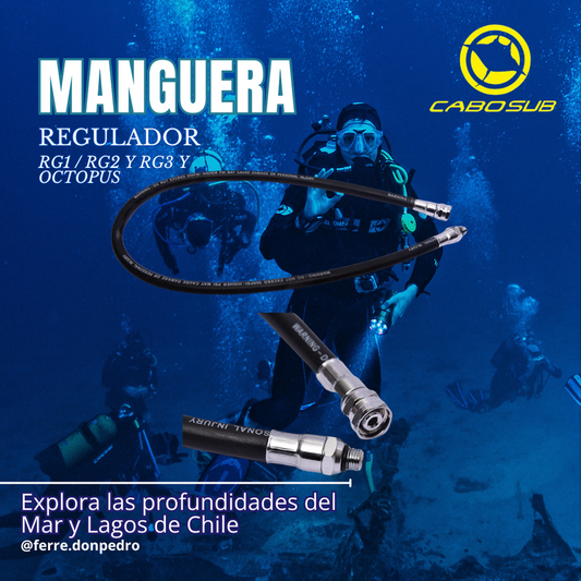 Manguera Regulador RG1 / RG2 y RG3 Y Octopus Cabo Sub