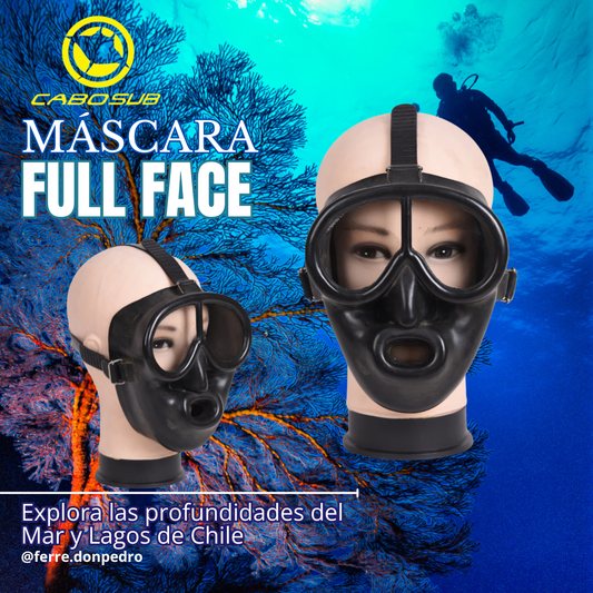 Máscara Buceo Full Face Goma