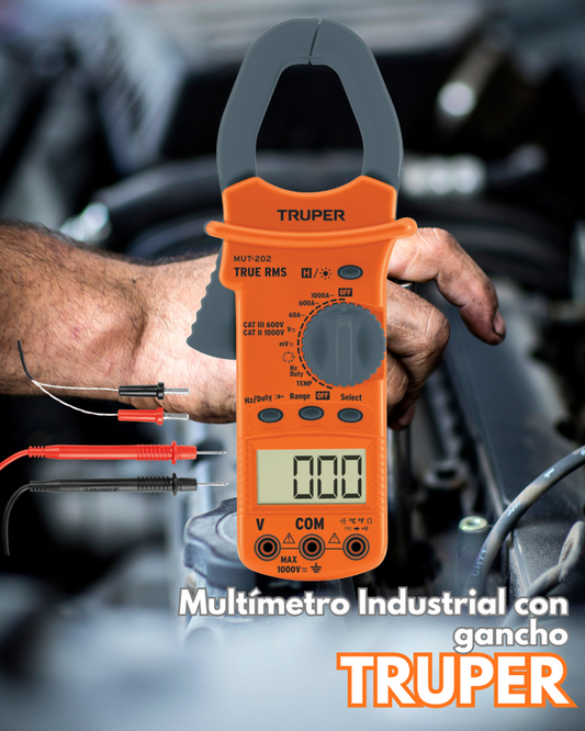 Multímetro Digital Industrial Con Gancho - TRUPER