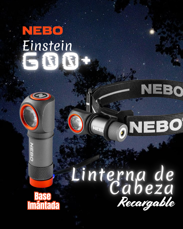 Linterna NEBO Einstein 600+
