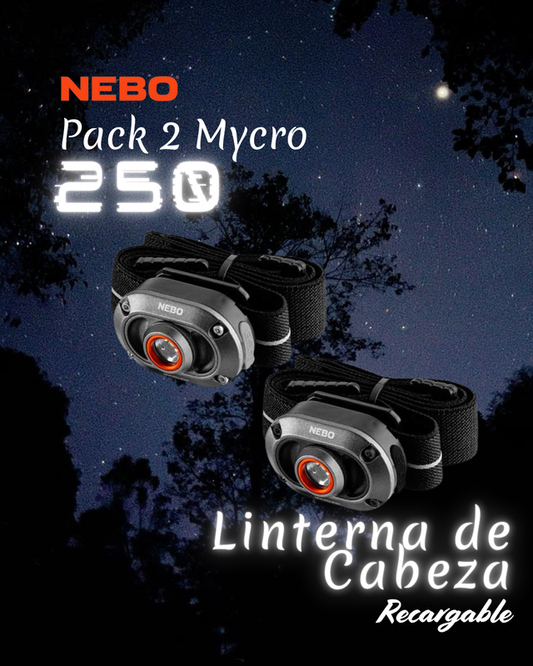 Linterna NEBO PACK 2 Mycro 250