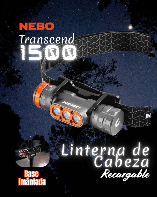 Linterna NEBO Transcend 1500 Frontal