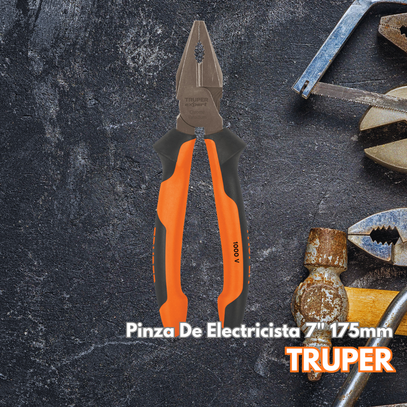 Pinza De Electricista 7" 175mm