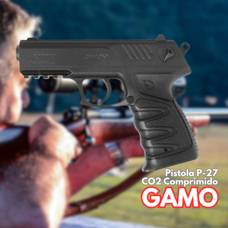 Pistola GAMO P-27 DUAL SEMIAUTOMATICA CO2