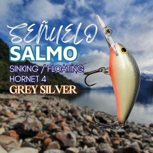 Salmo Hornet 4 Sinking Grey Silver