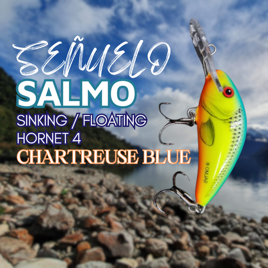 Salmo Hornet 4 Sinking Chartreuse Blue