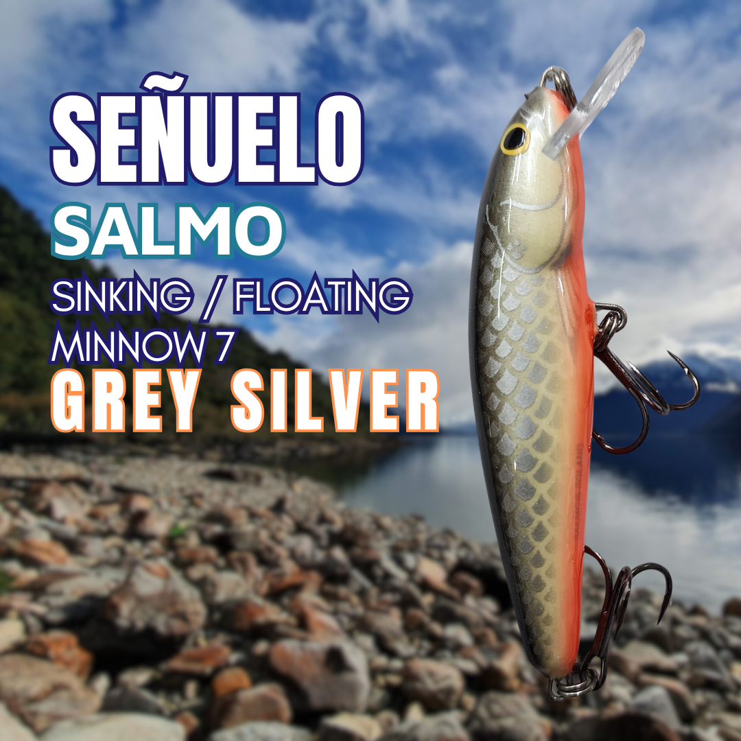 Salmo Minnow 7 Floating Grey Silver