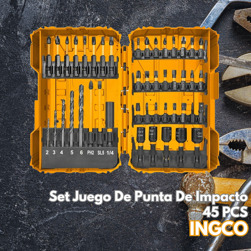 Set Juego De Punta De Impacto 45 PCS