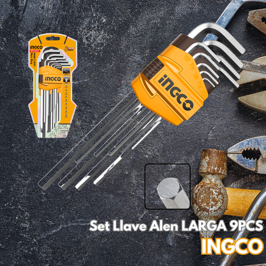 Set Llave Alen LARGA 9PCS