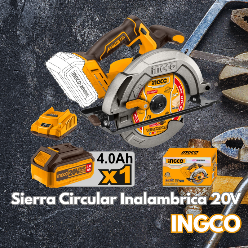 Sierra Circular Inalambrica 20V (CSLI18511)