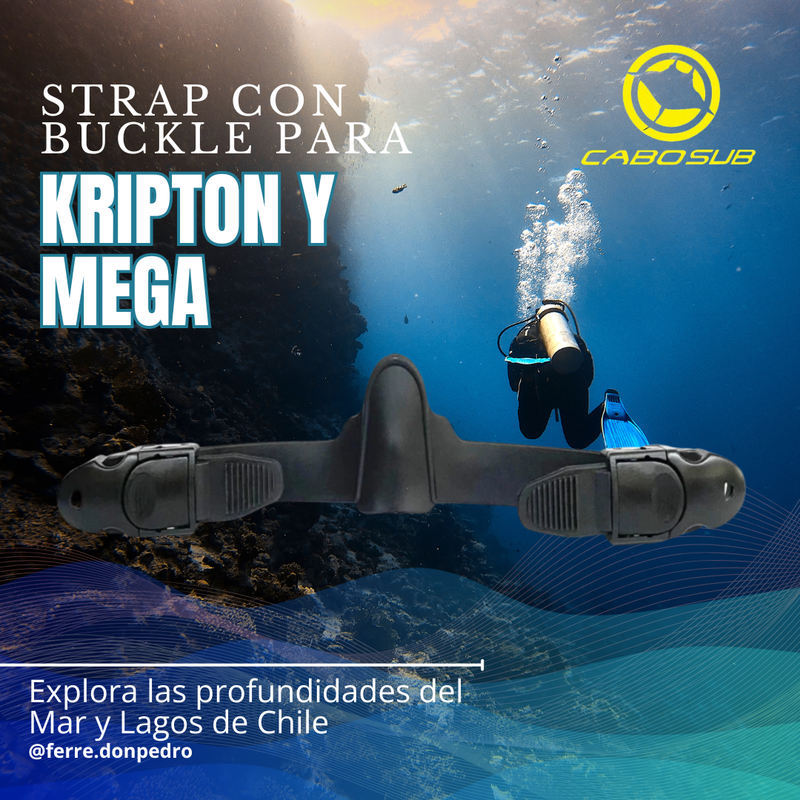 Strap con Buckle Cabo Sub para Aleta Mega y Kriptón