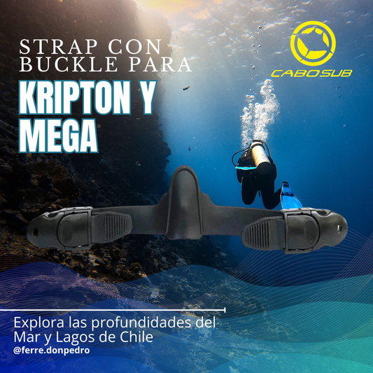 Strap con Buckle Cabo Sub para Aleta Mega y Kriptón