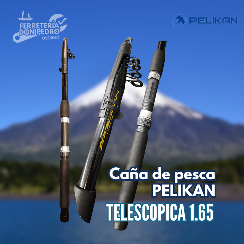 Caña Lanzamiento Telescópica 1.65mt