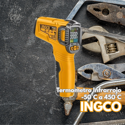 Termómetro Infrarojo -50°c +450°c - INGCO