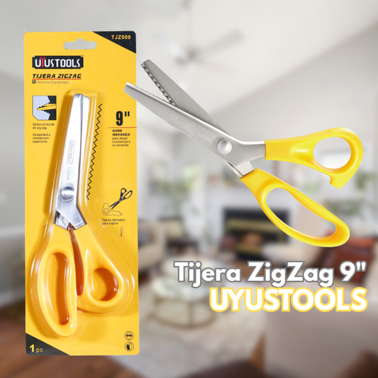 Tijera ZigZag 9" UYUSTOOLS Acero Inox