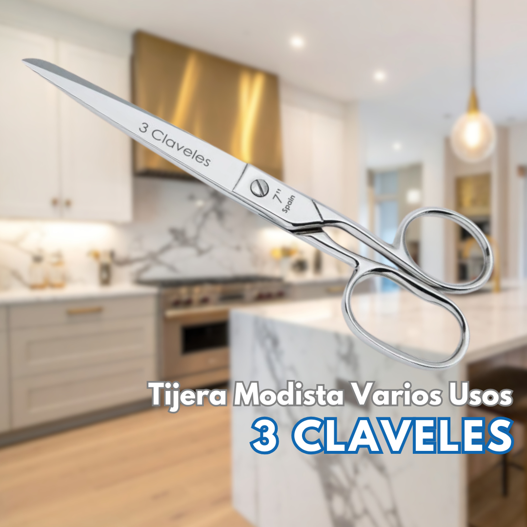 Tijera Modista 3 Claveles 8" 20CM