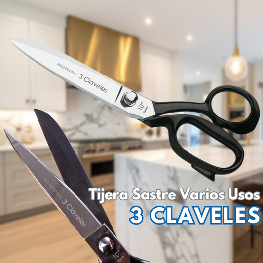 TIJERA SASTRE VARIOS USOS - 3 Claveles