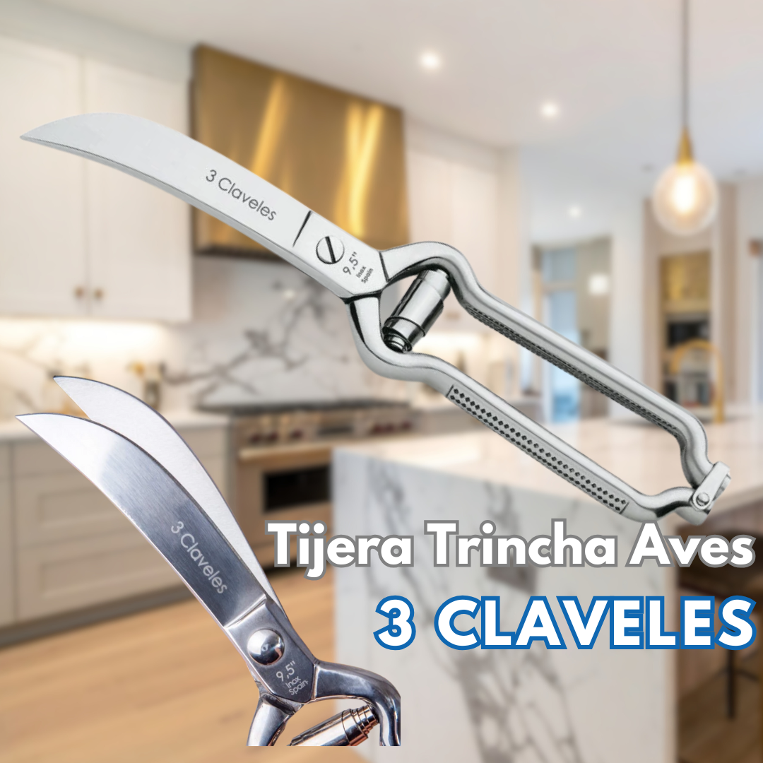 TIJERA TRINCHA AVES 24CM - 3 CLAVELES